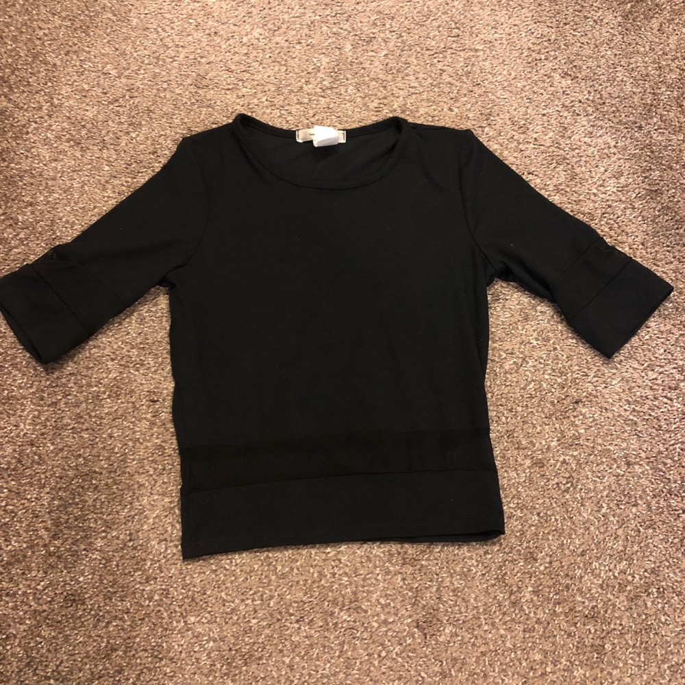 Black crop top